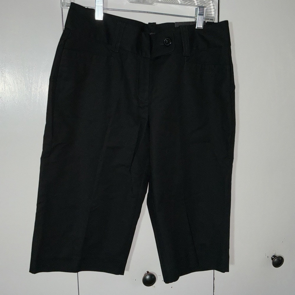 New With Tags Anne Taylor Black Women 6 Curvy Shorts 15x12x13 Work Career Core
